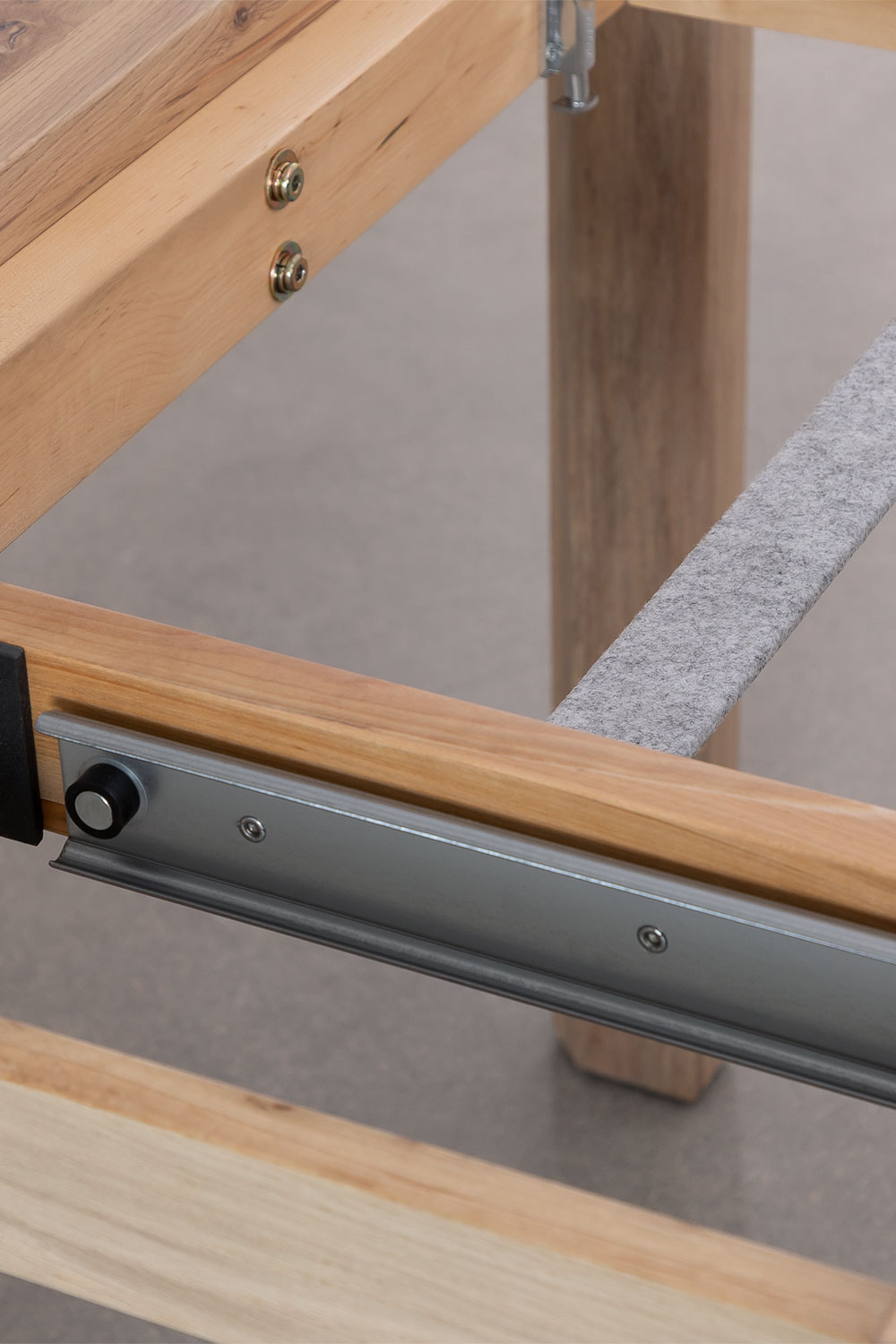 Tavolo da pranzo rettangolare allungabile in legno (170-260x95 cm) Quëbi