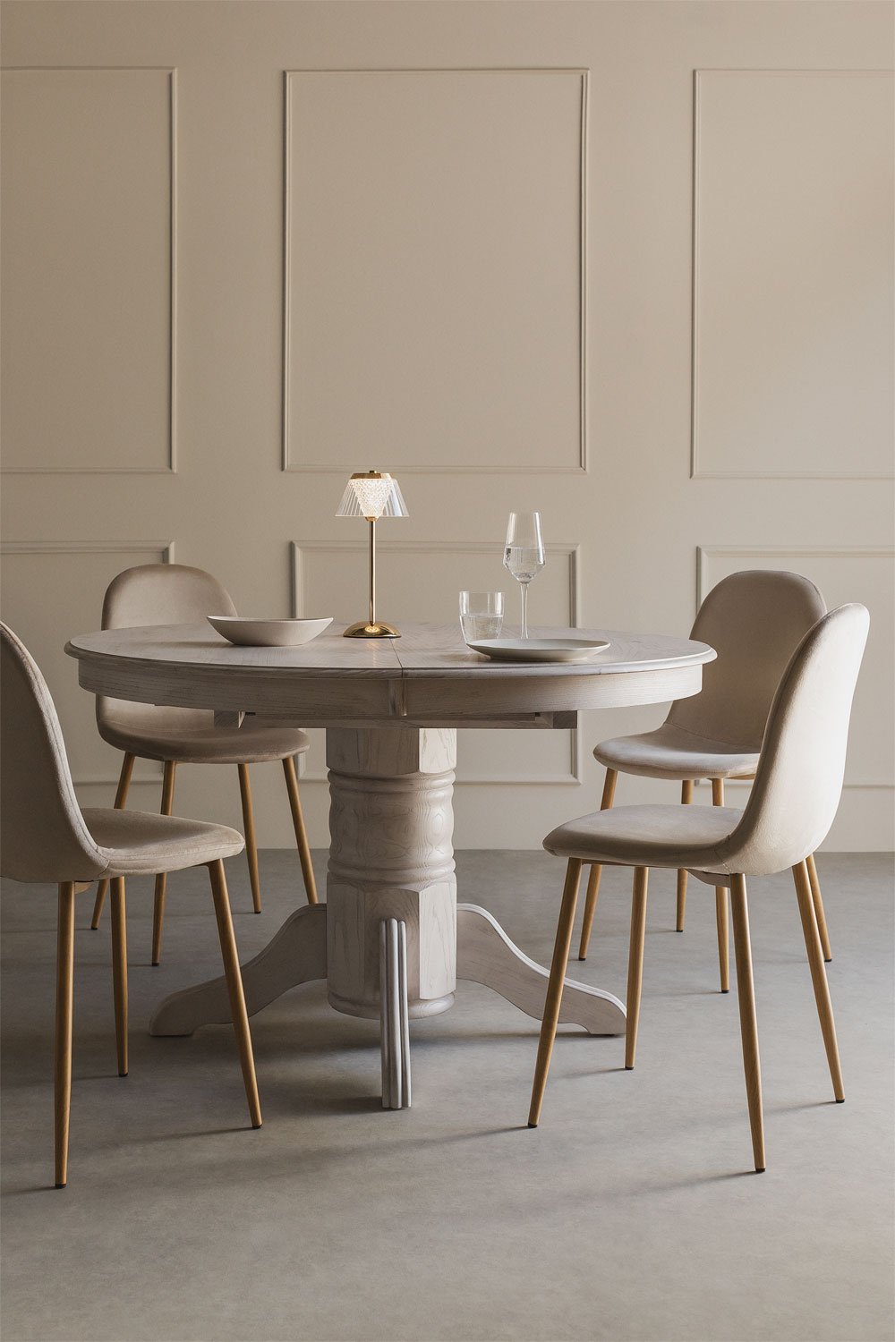 Tavolo da Pranzo Allungabile Ovale in Legno (128-178x120 cm) Ektra
