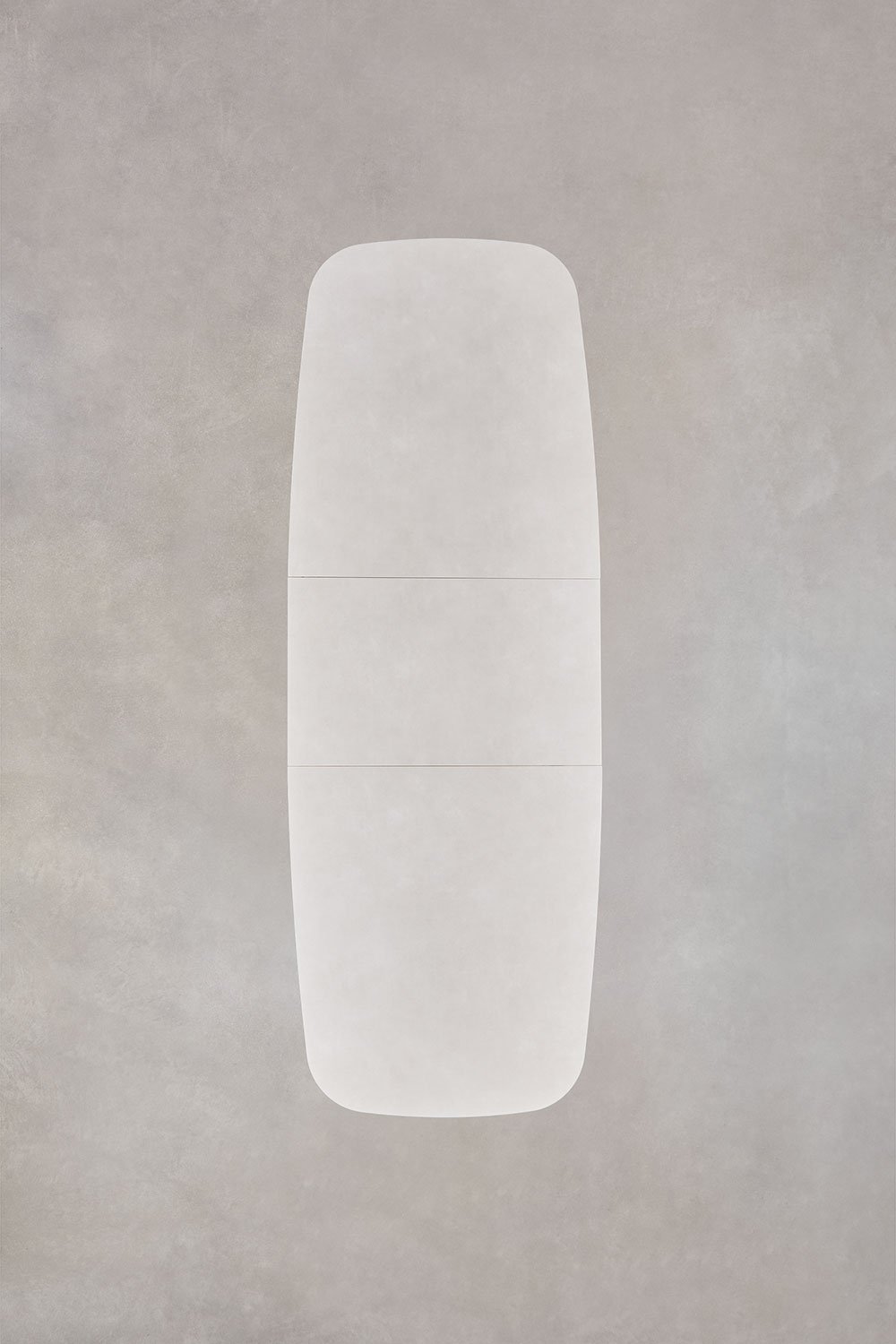 Tavolo da pranzo rettangolare estensibile 220-280x100 cm in ceramica e alluminio Zinti