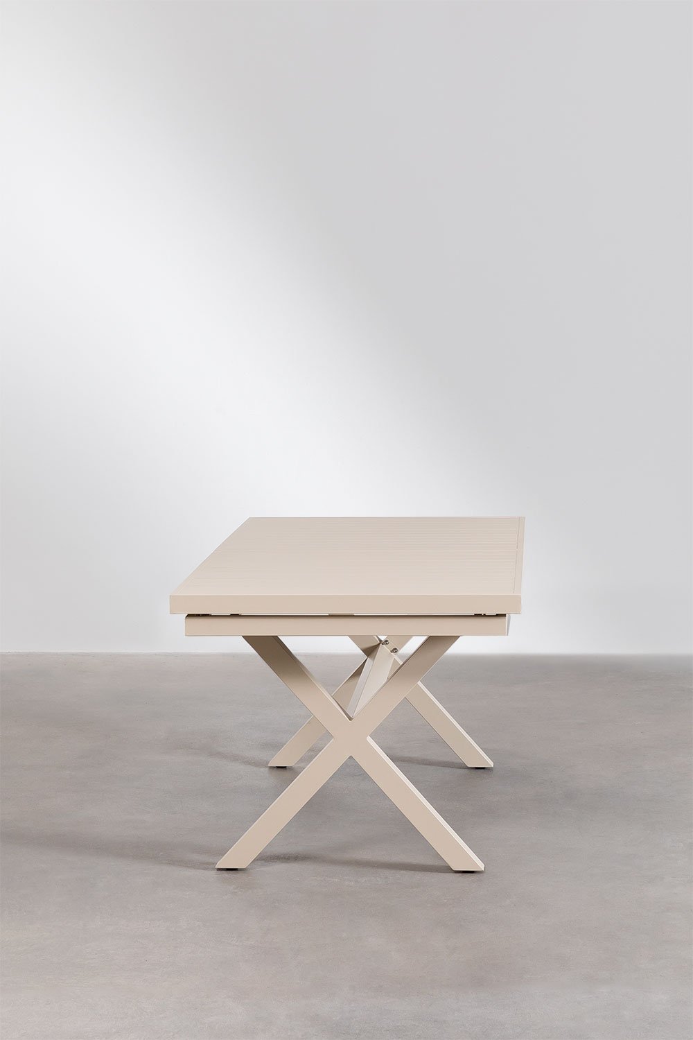 Tavolo da pranzo allungabile rettangolare in alluminio (180-240x90 cm) Karena