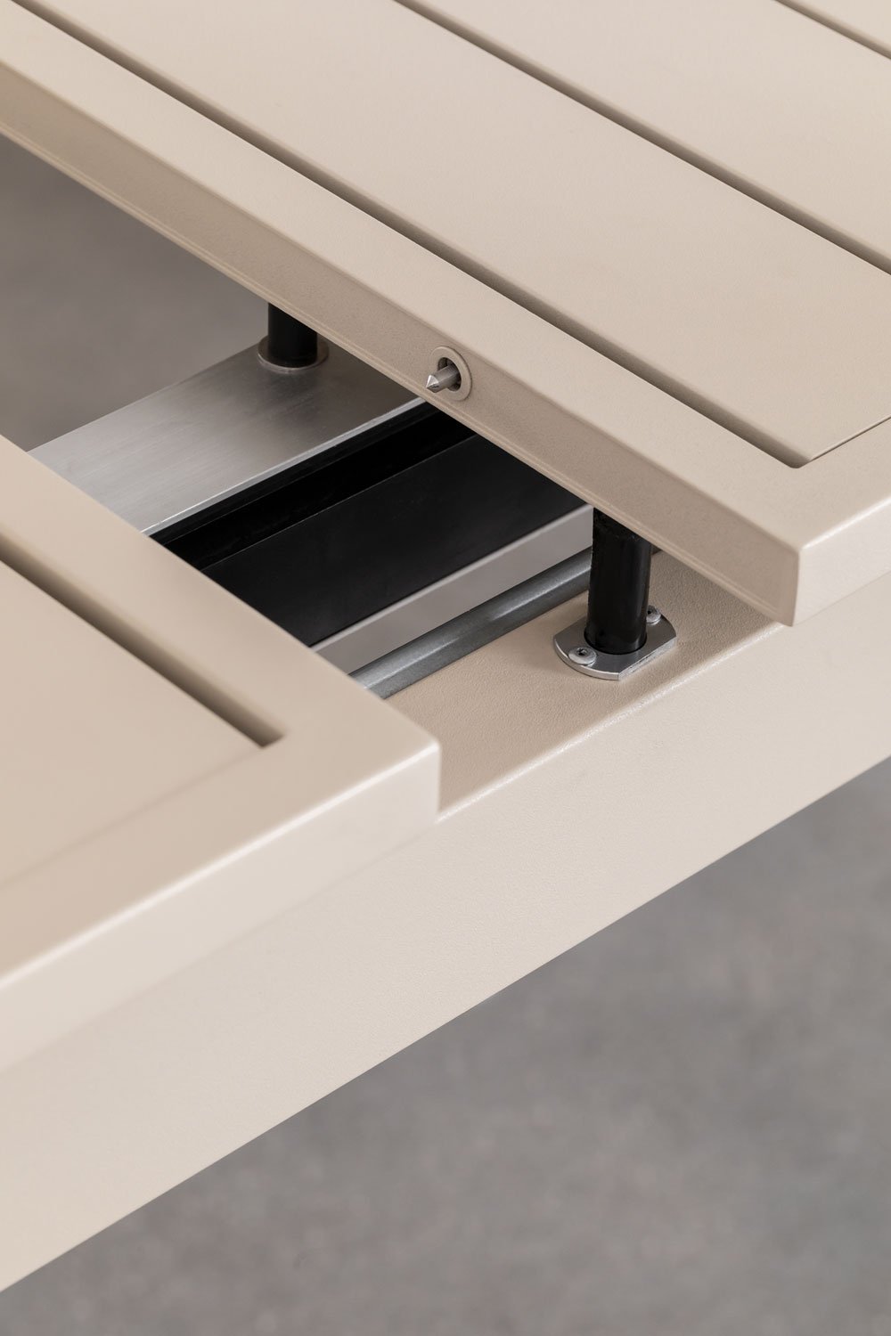 Tavolo da pranzo allungabile rettangolare in alluminio (180-240x90 cm) Karena