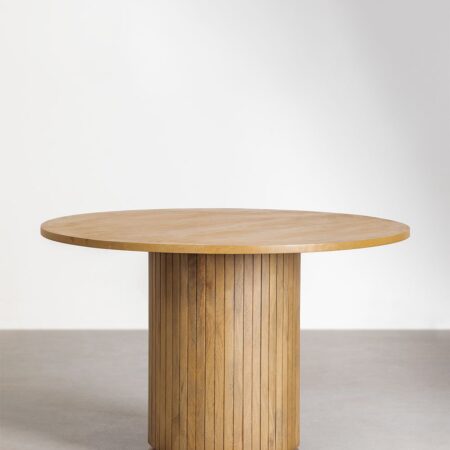Tavolo da pranzo in legno di mango (Ø120 cm) Analis