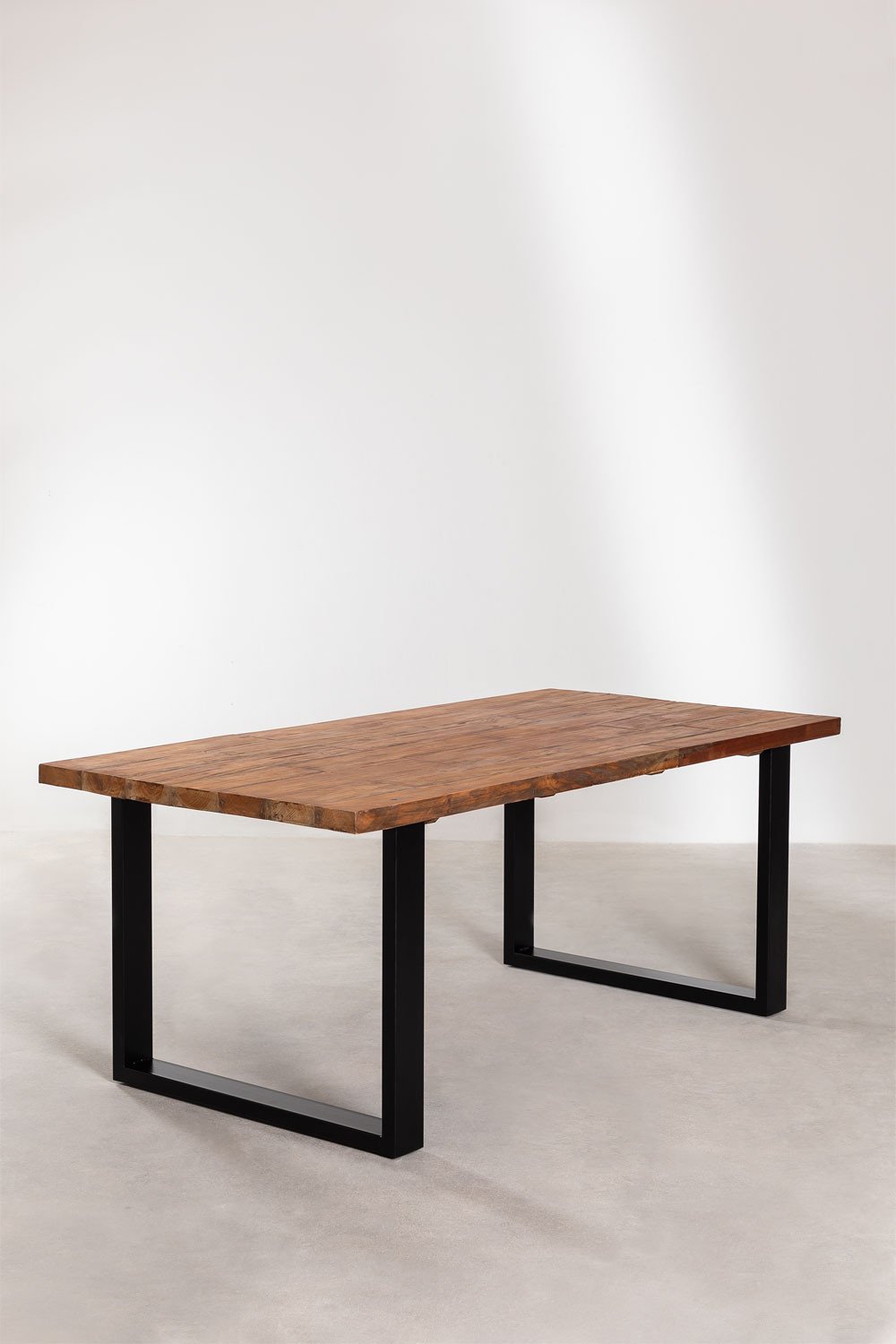 Tavolo da Pranzo Rettangolare in Legno Riciclato (200x100 cm) Milet