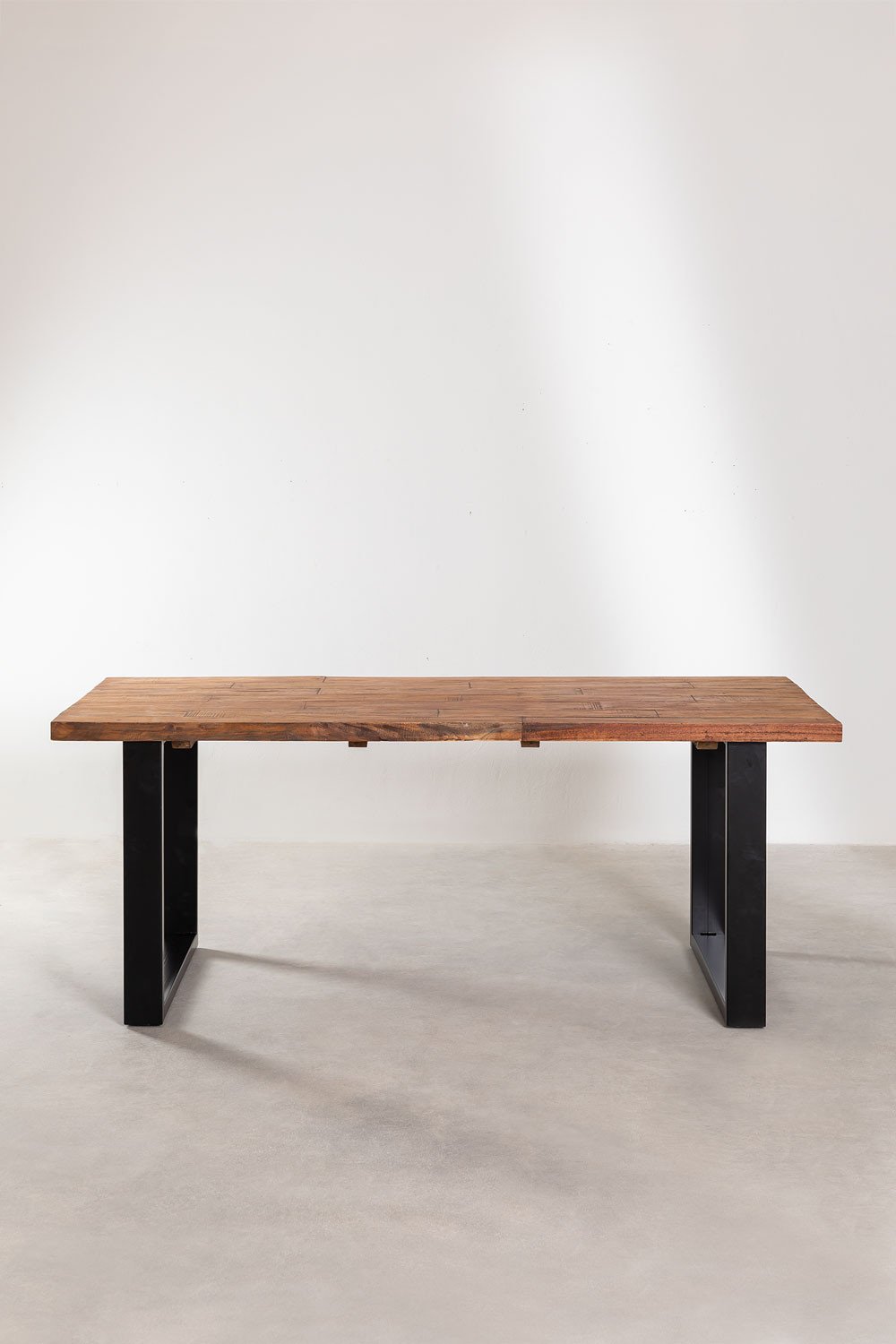 Tavolo da Pranzo Rettangolare in Legno Riciclato (200x100 cm) Milet