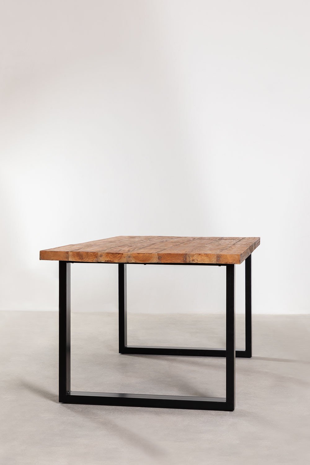 Tavolo da Pranzo Rettangolare in Legno Riciclato (200x100 cm) Milet