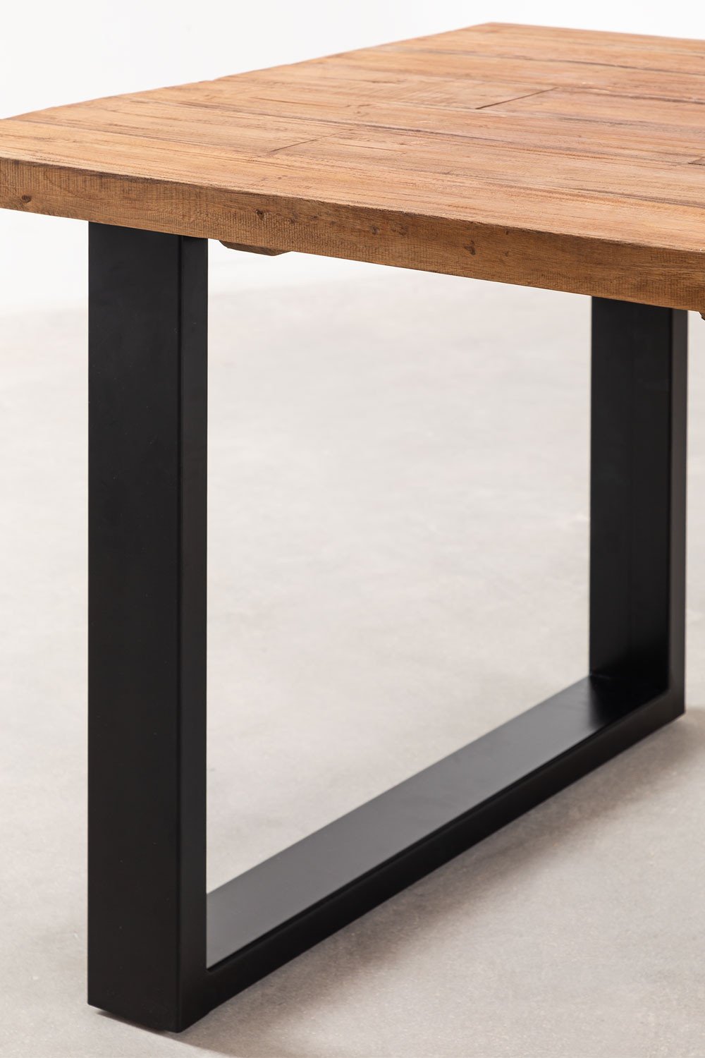 Tavolo da Pranzo Rettangolare in Legno Riciclato (200x100 cm) Milet
