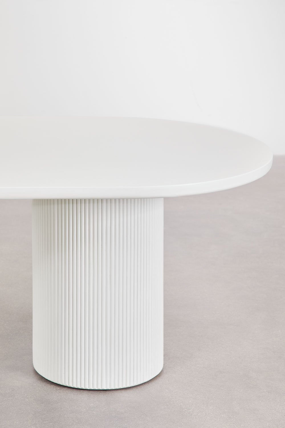 Tavolo da pranzo ovale 220x100 cm in cemento Velia