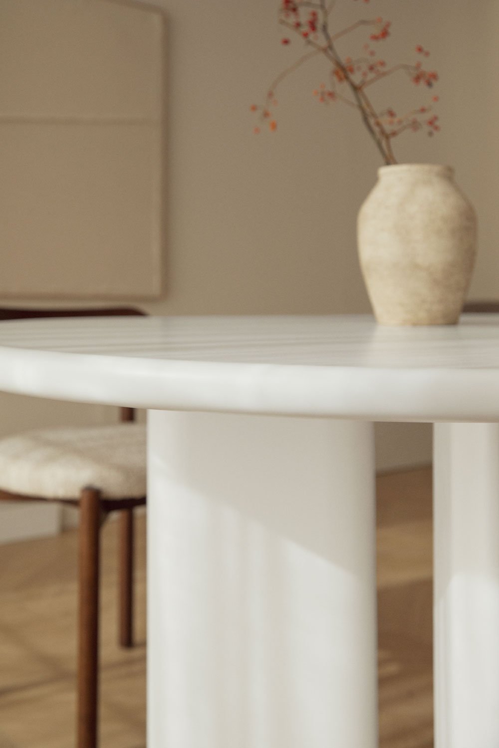 Tavolo da pranzo ovale 220x100 cm in MDF Loulou