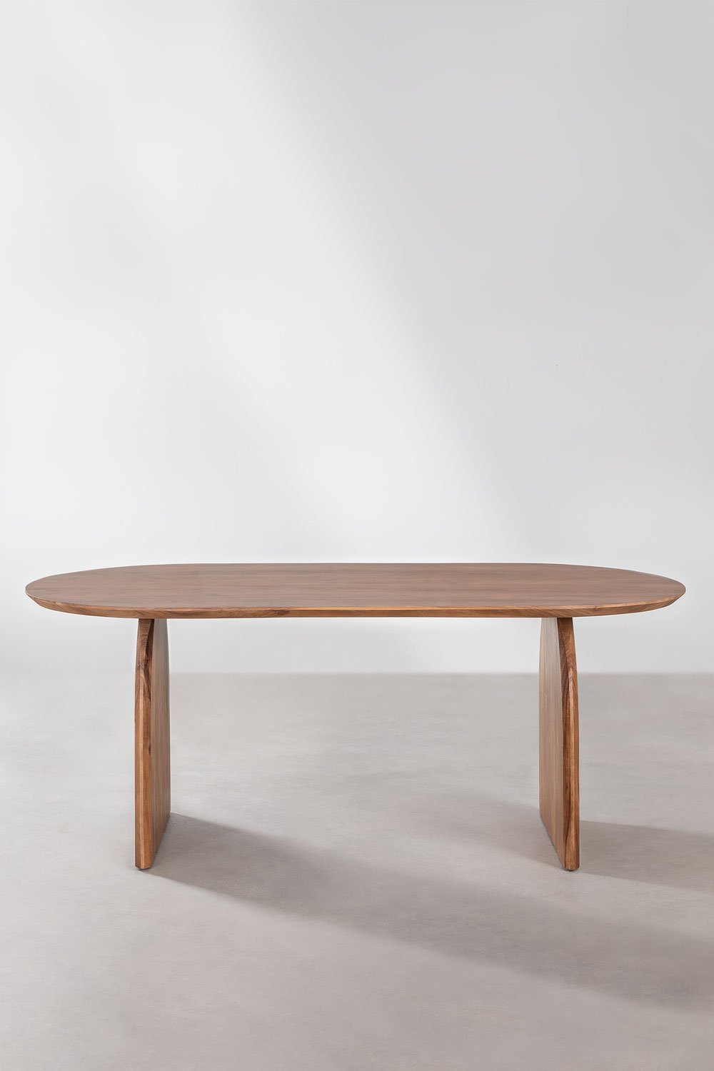 Tavolo da pranzo ovale in legno di acacia (200x100 cm) Bedum