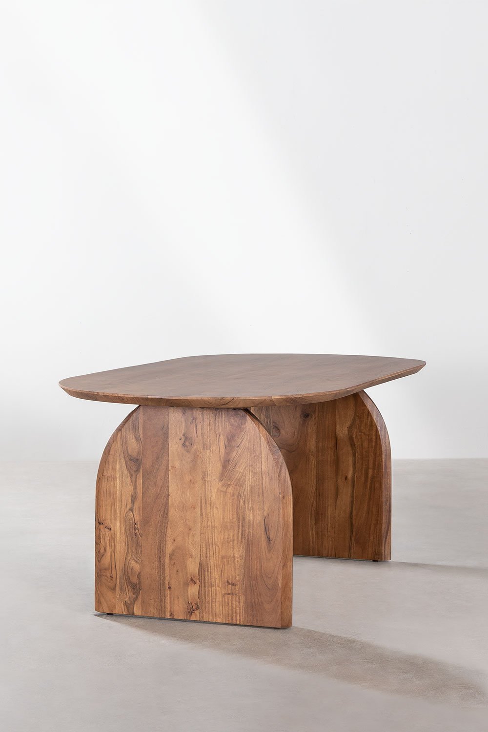 Tavolo da pranzo ovale in legno di acacia (200x100 cm) Bedum