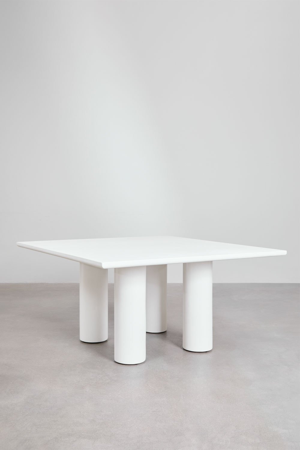 Tavolo da pranzo quadrato 150x150 cm in cemento Lisboa