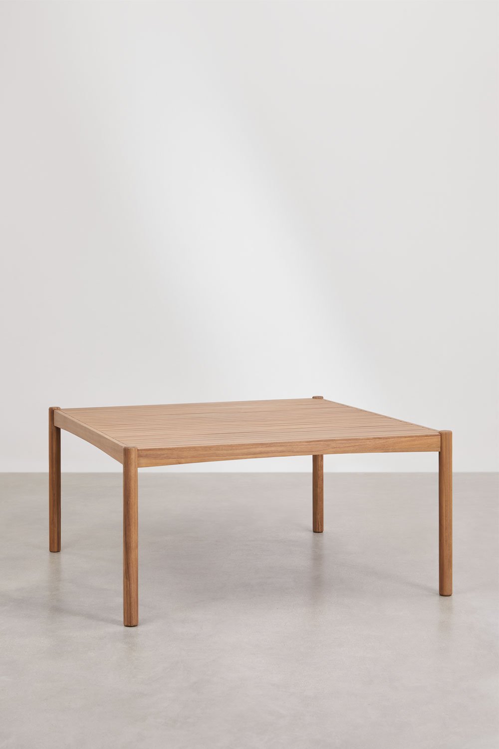 Tavolo da pranzo quadrato 150x150 cm in legno di acacia Aderyn