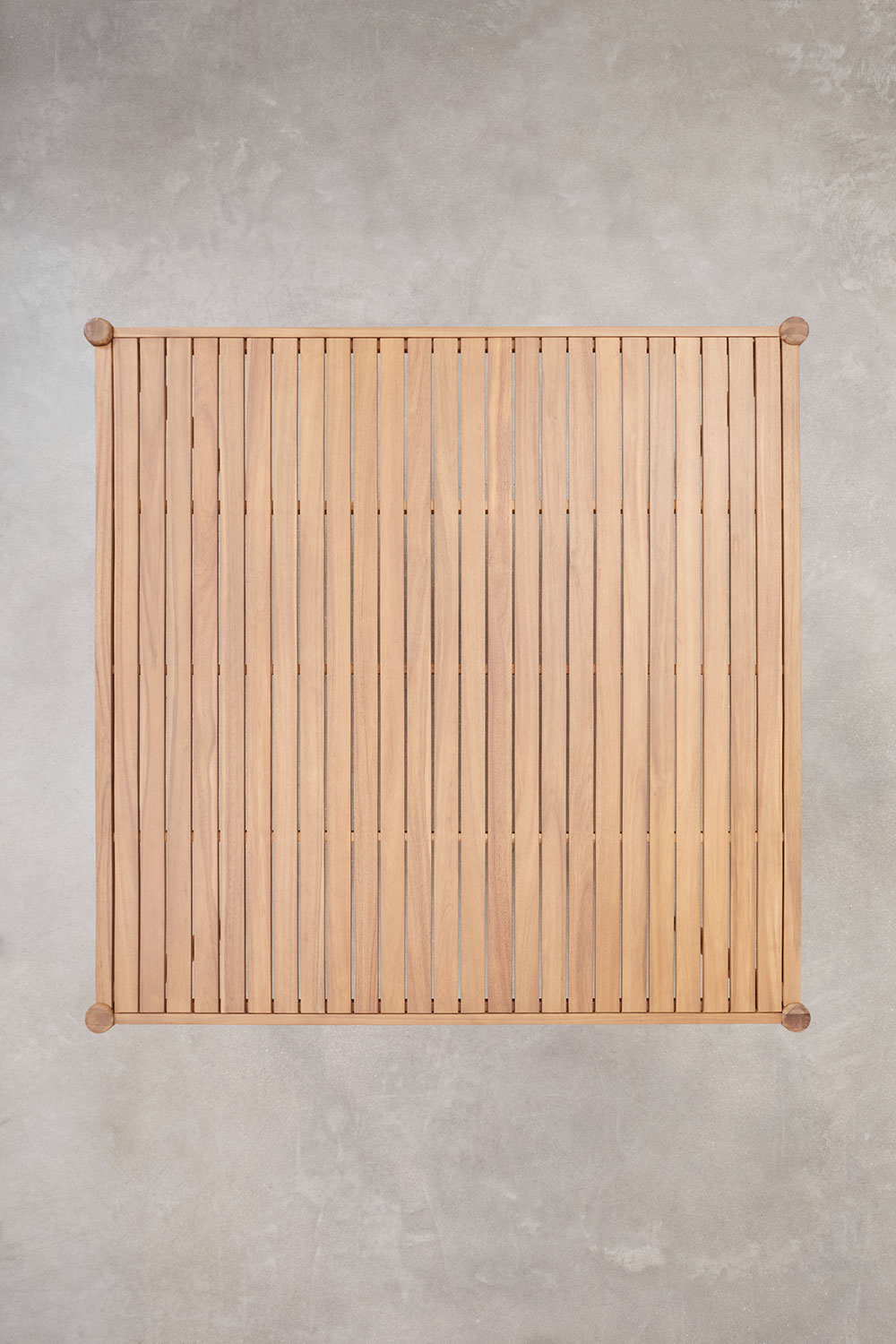 Tavolo da pranzo quadrato 150x150 cm in legno di acacia Aderyn