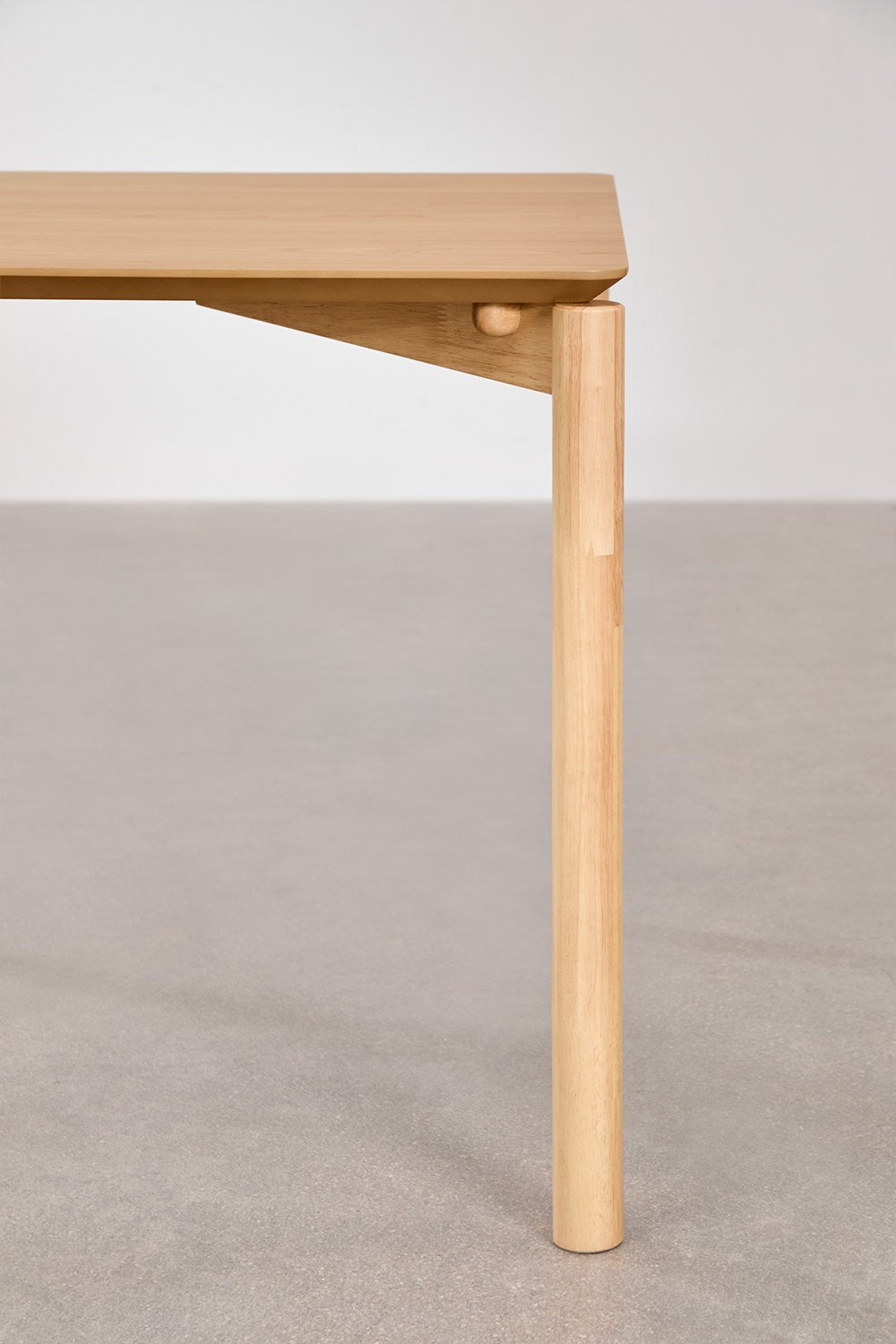 Tavolo da pranzo quadrato 90x90 cm in MDF con impiallacciatura in rovere Munden