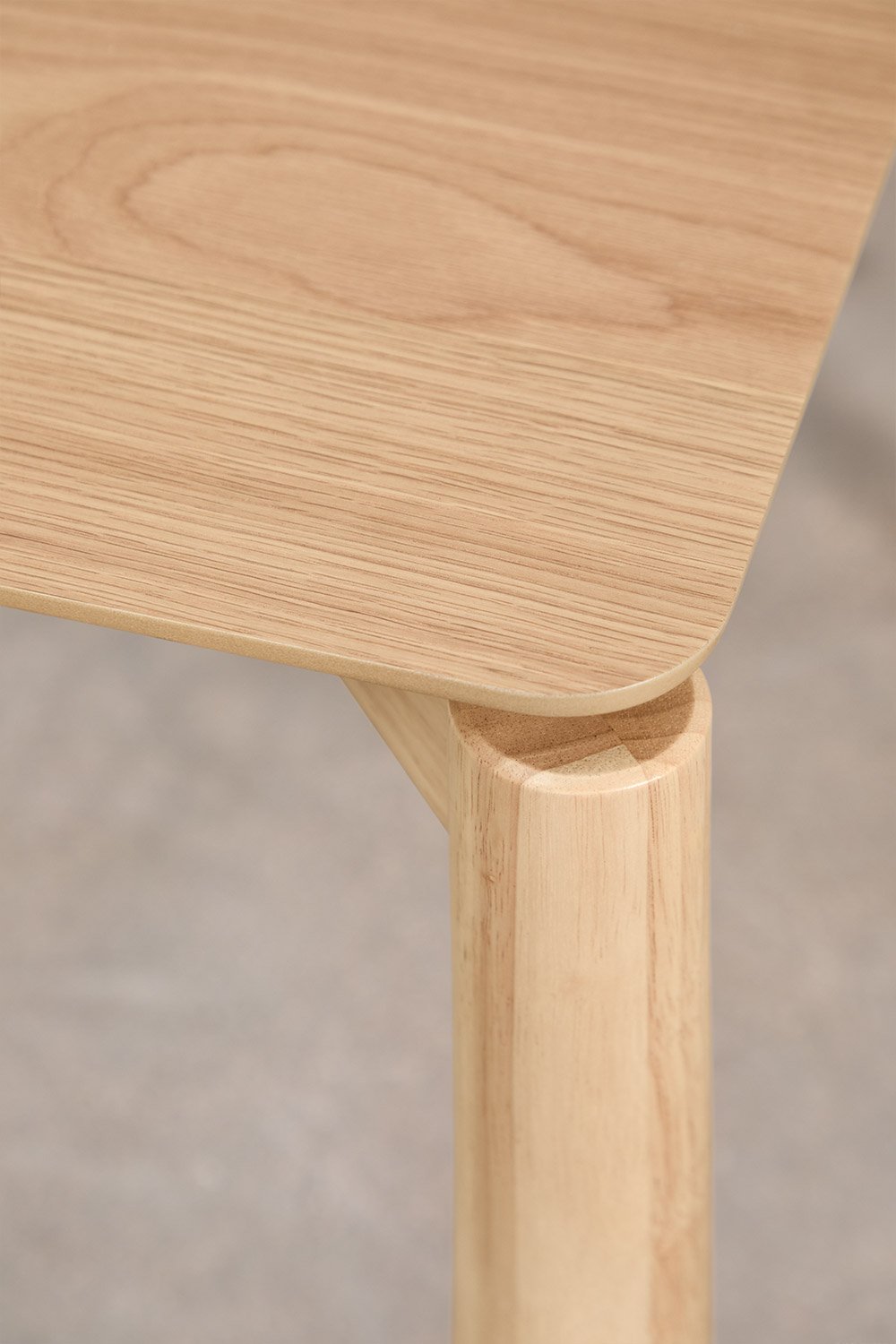 Tavolo da pranzo quadrato 90x90 cm in MDF con impiallacciatura in rovere Munden