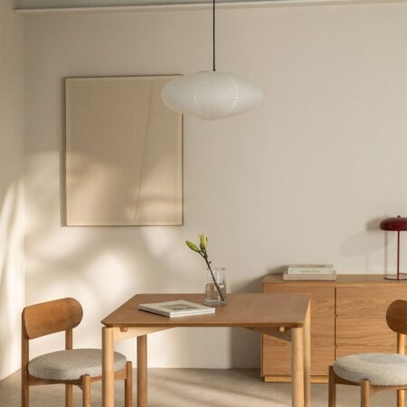 Tavolo da pranzo quadrato 90x90 cm in MDF con impiallacciatura in rovere Munden