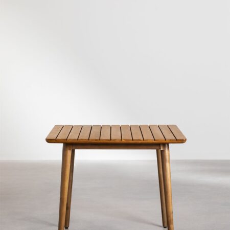 Tavolo da pranzo quadrato in legno di acacia (90 x 90 cm) Tenay