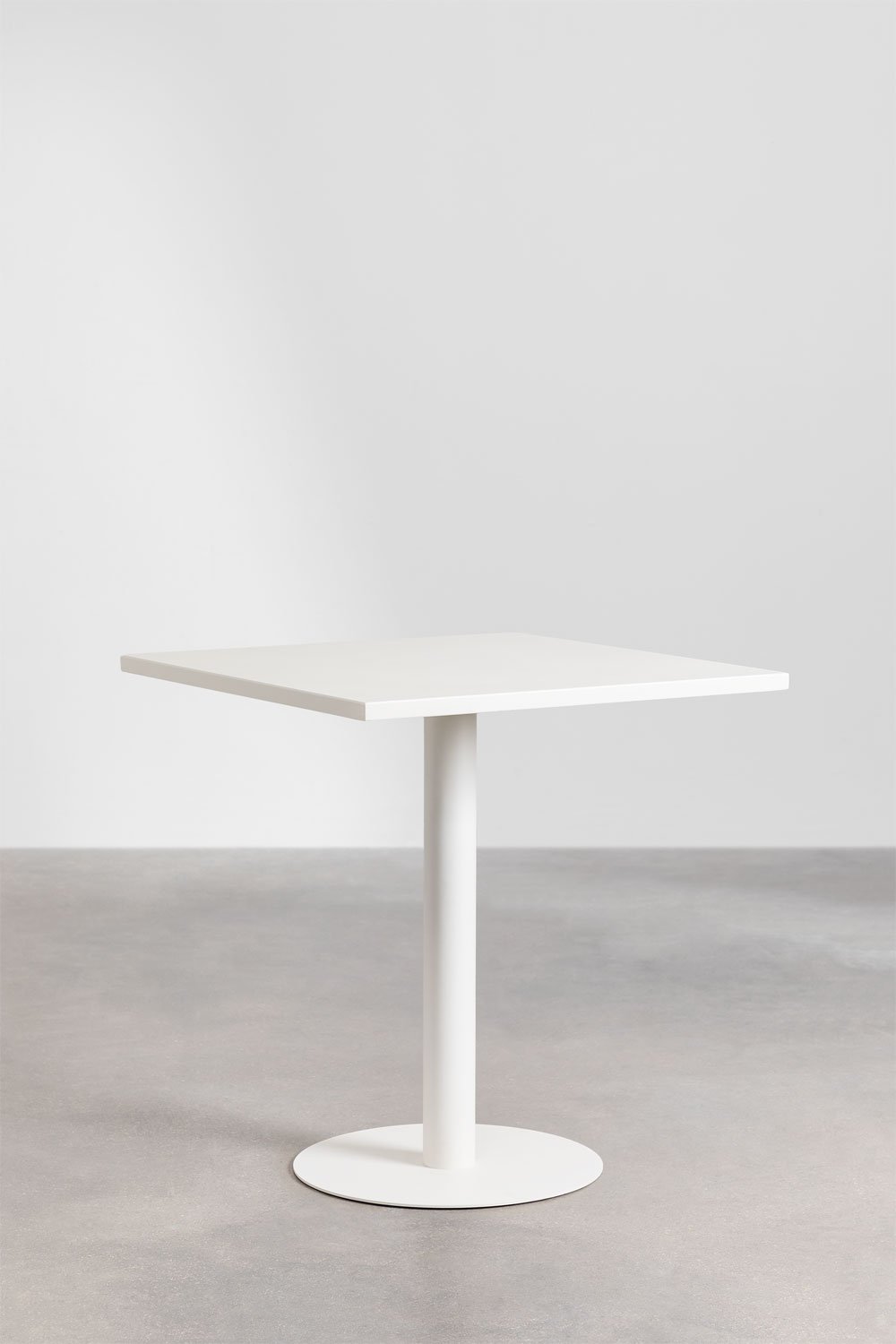 Tavolo da pranzo quadrato in metallo (70x70 cm) Mizzi