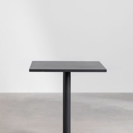 Tavolo da pranzo quadrato in metallo (70x70 cm) Mizzi