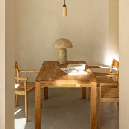 Tavolo da pranzo rettangolare in rovere (140x80 cm) Romer