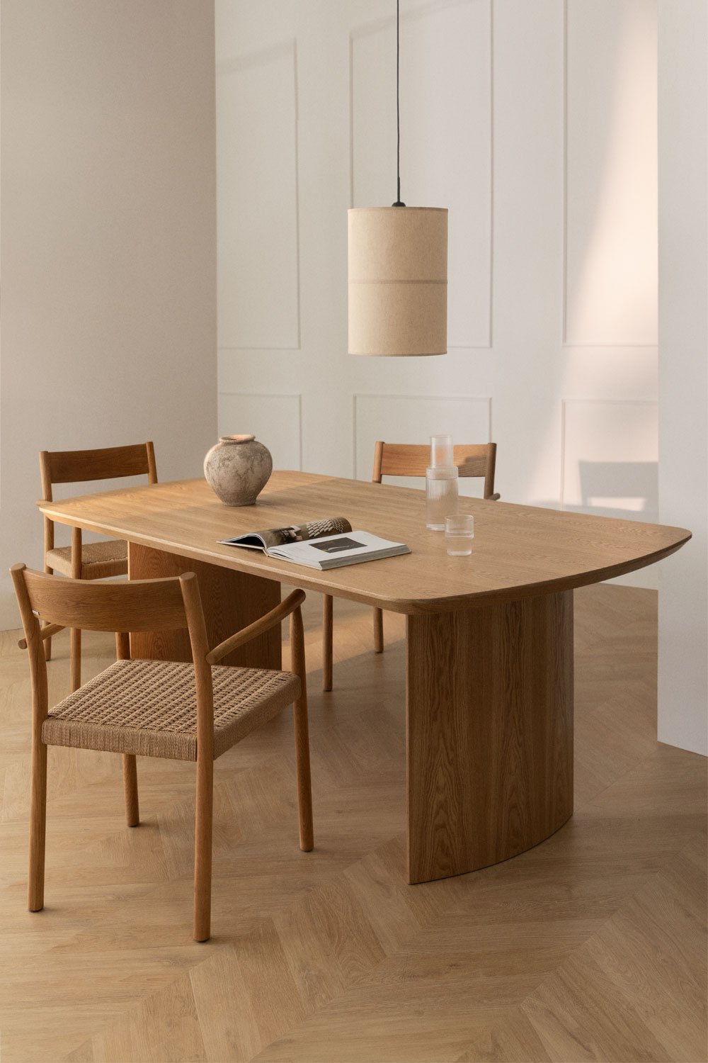 Tavolo da pranzo rettangolare 200x100 cm in MDF Tuareg