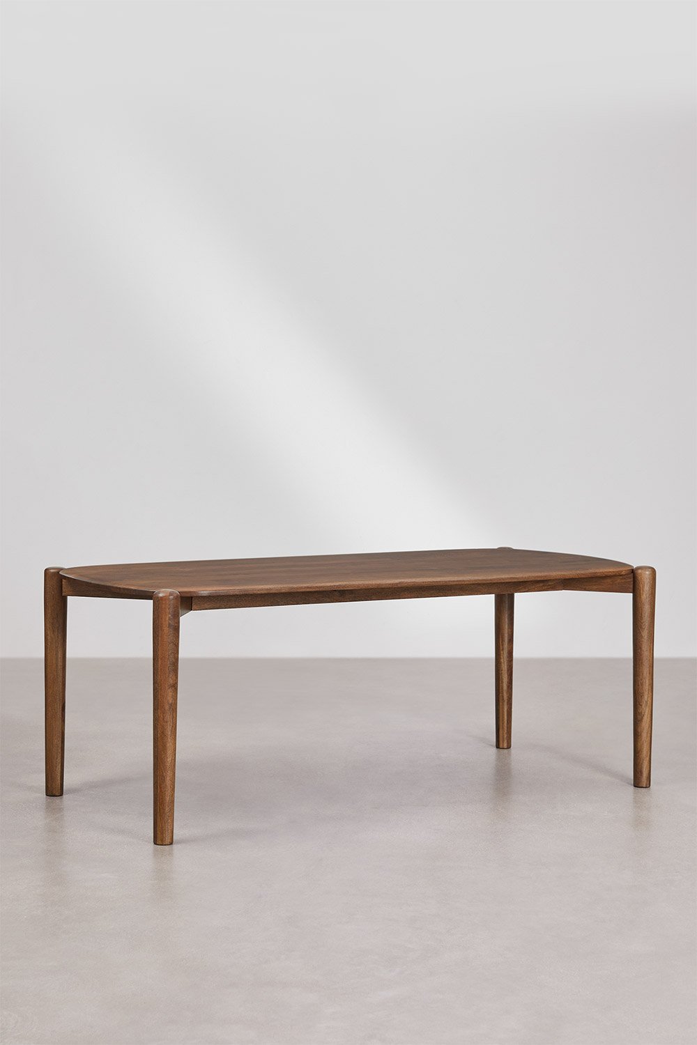 Tavolo da pranzo rettangolare 200x90 cm in legno di mango Gina