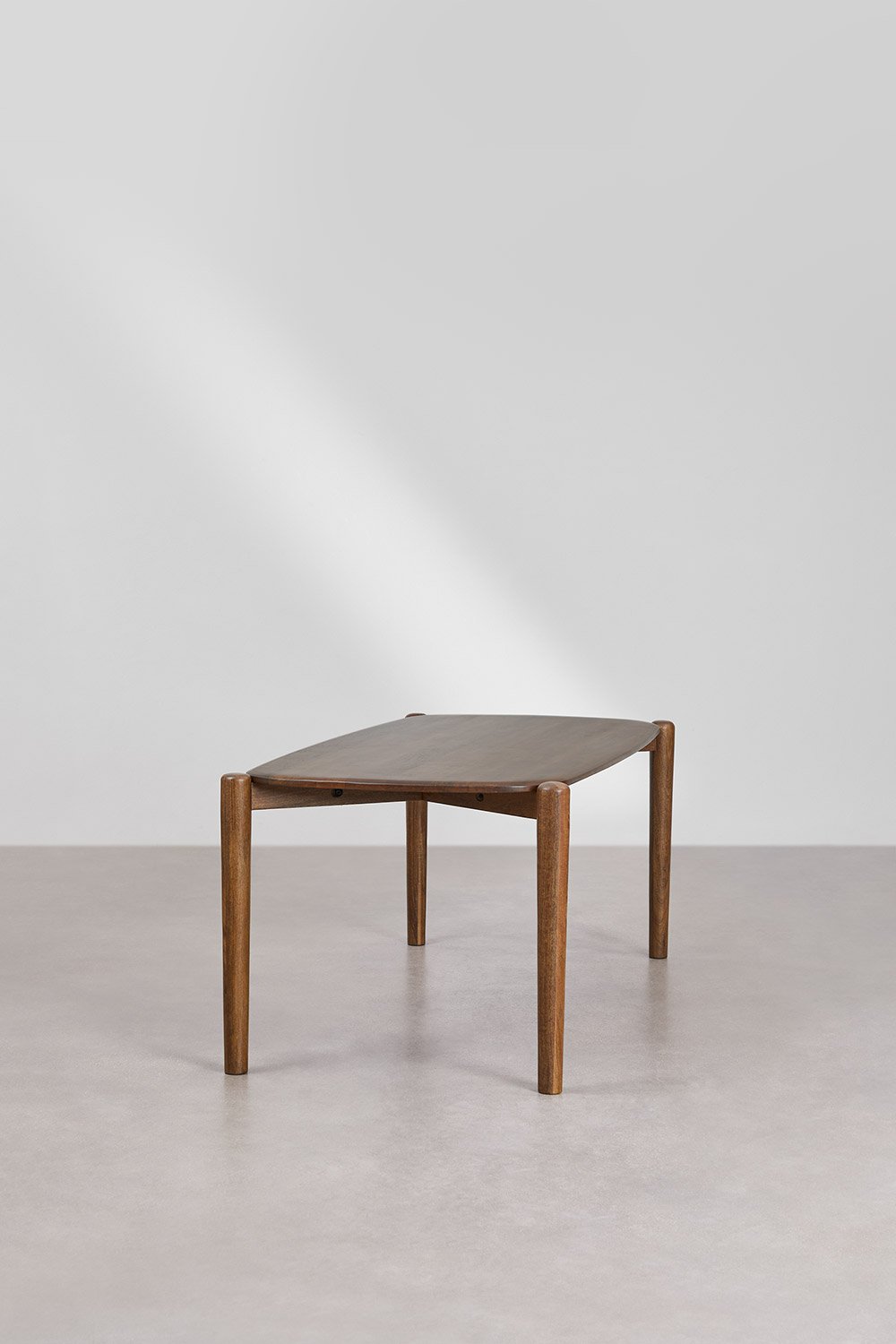 Tavolo da pranzo rettangolare 200x90 cm in legno di mango Gina