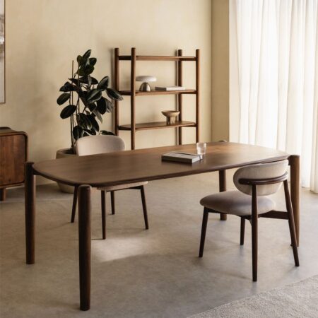 Tavolo da pranzo rettangolare 200x90 cm in legno di mango Gina