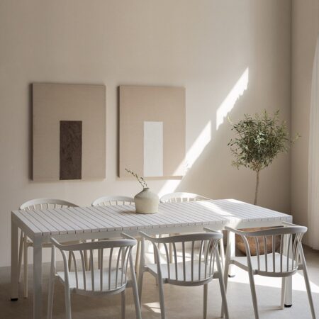 Tavolo da pranzo rettangolare in alluminio (210x100 cm) Marti
