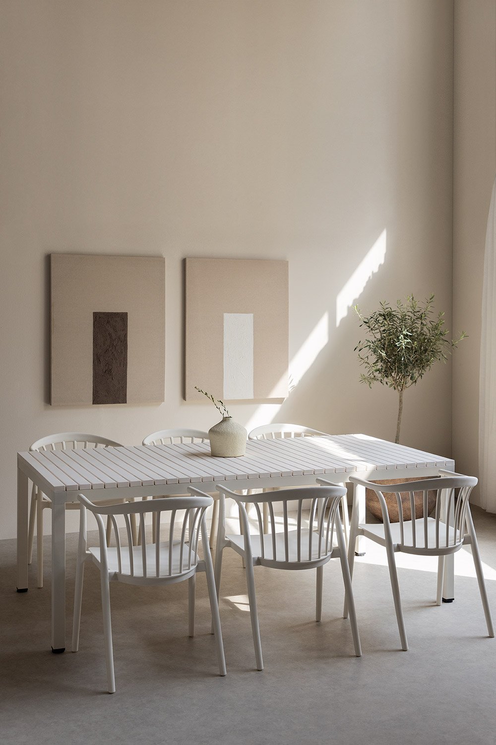 Tavolo da pranzo rettangolare in alluminio (210x100 cm) Marti