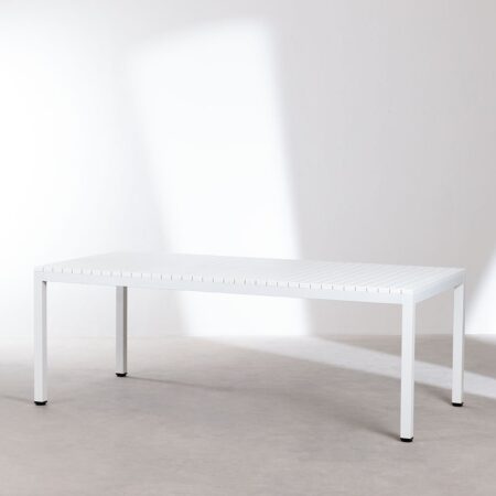 Tavolo da pranzo rettangolare in alluminio (210x100 cm) Marti