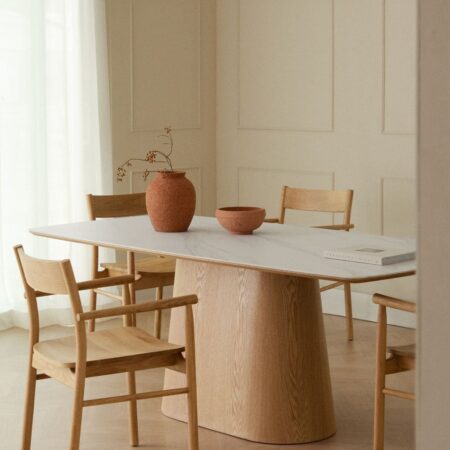 Tavolo da pranzo rettangolare in legno (200x100 cm) Aura