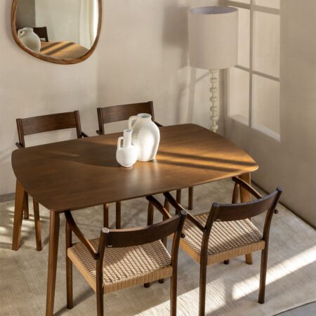 Tavolo da Pranzo Rettangolare in Legno (150x90 cm) Elba