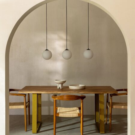 Tavolo da pranzo rettangolare in legno di acacia (180x90 cm) Assier