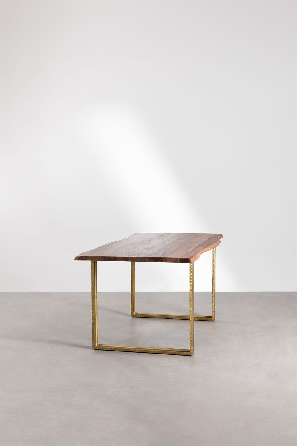Tavolo da pranzo rettangolare in legno di acacia (180x90 cm) Assier