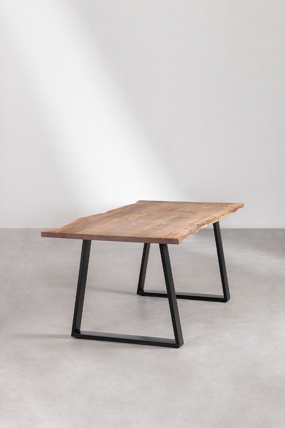 Tavolo da Pranzo Rettangolare in Legno di Acacia (180x90 cm) Varena