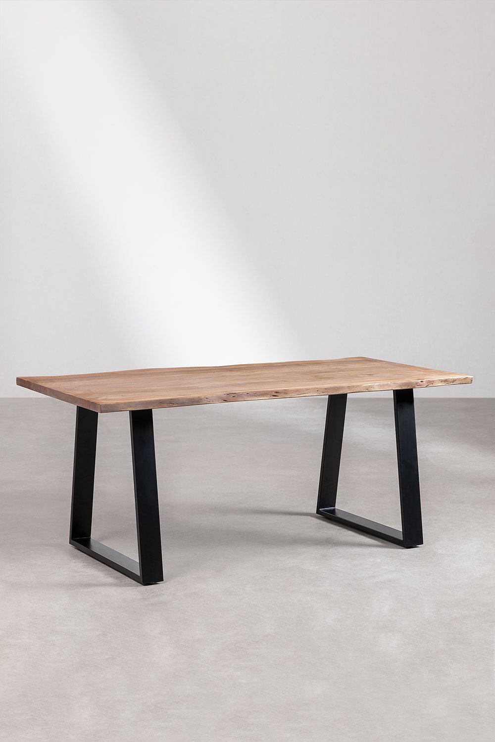 Tavolo da Pranzo Rettangolare in Legno di Acacia (180x90 cm) Varena