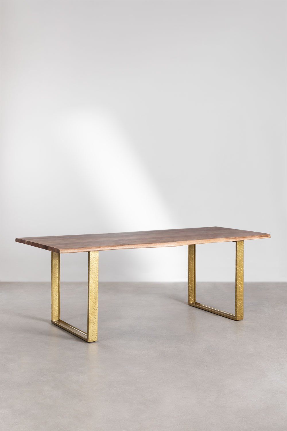 Tavolo da pranzo rettangolare in legno di acacia (220x105 cm) Assier
