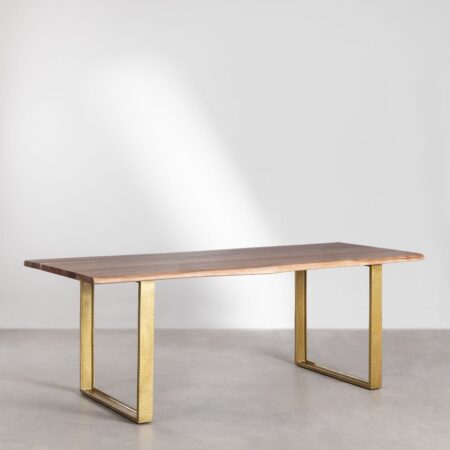 Tavolo da pranzo rettangolare in legno di acacia (220x105 cm) Assier