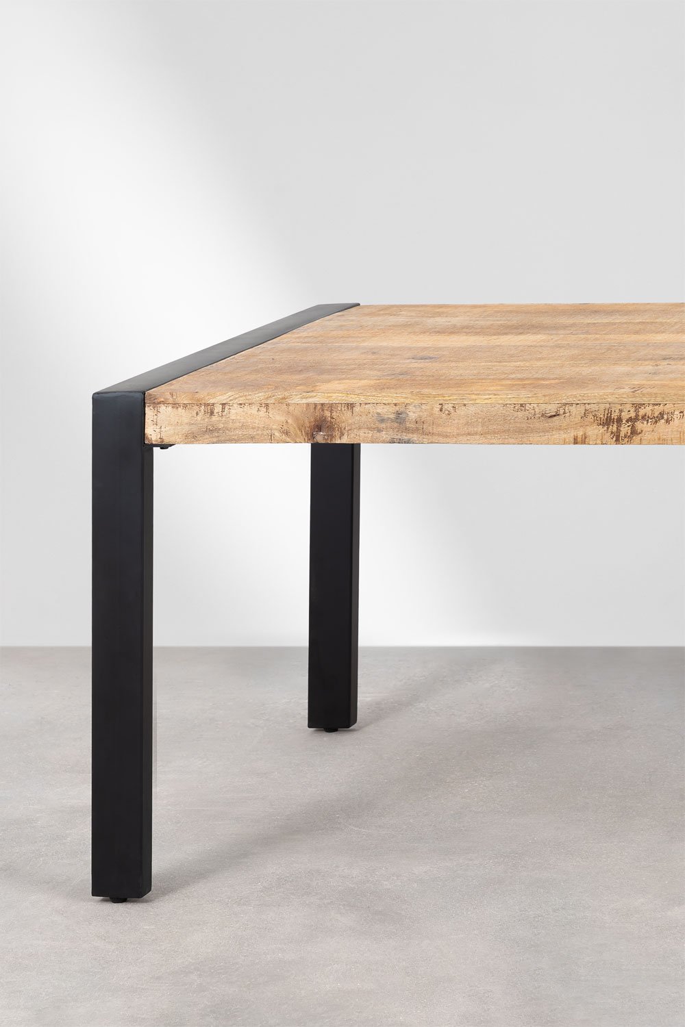 Tavolo da pranzo rettangolare in legno di mango (160x90 cm) Acki