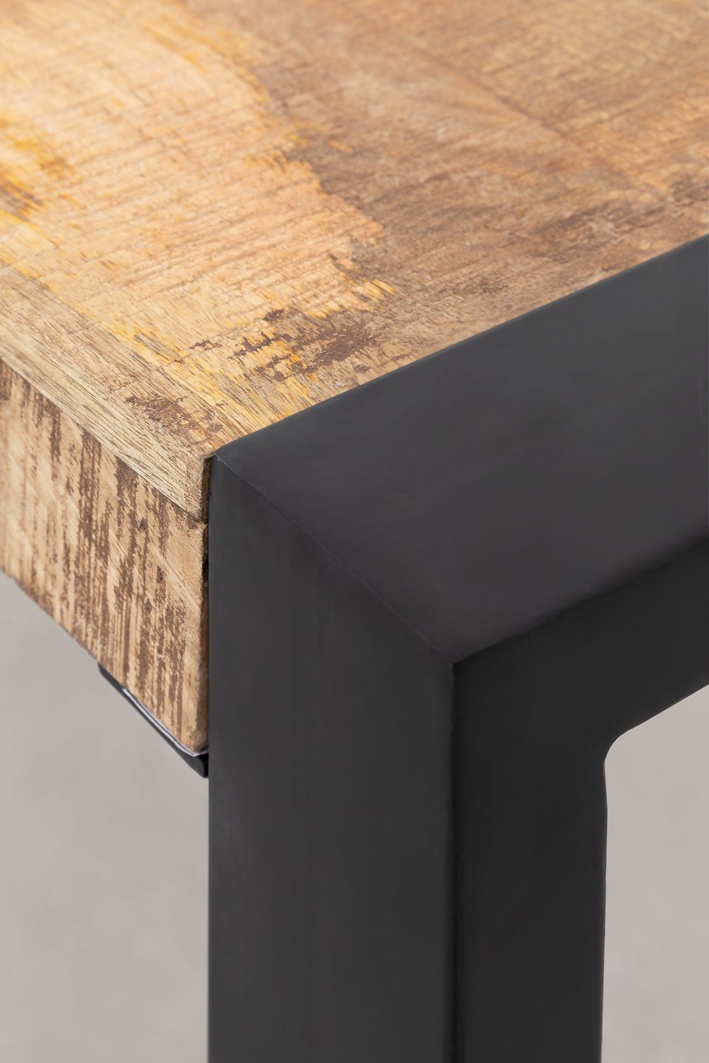 Tavolo da pranzo rettangolare in legno di mango (160x90 cm) Acki
