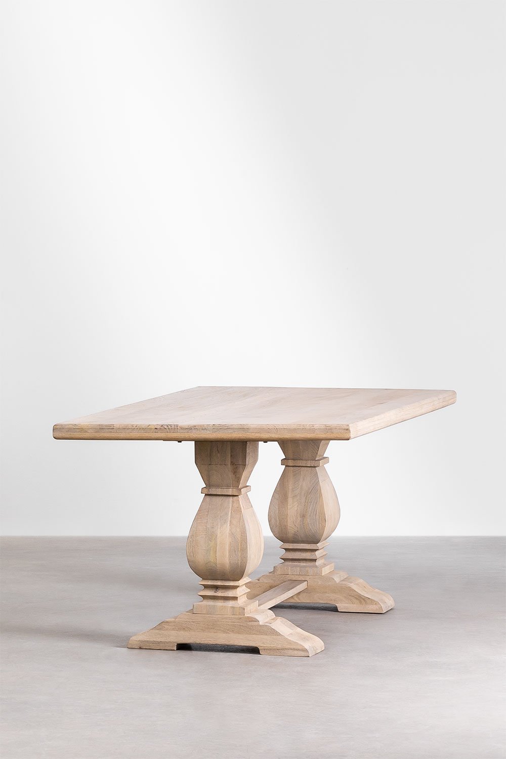 Tavolo da pranzo rettangolare in legno di mango (180x100 cm) Sanzia