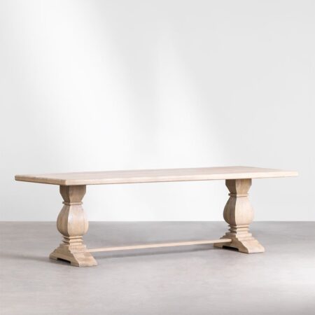 Tavolo da pranzo rettangolare in legno di mango (220x100 cm) Sanzia