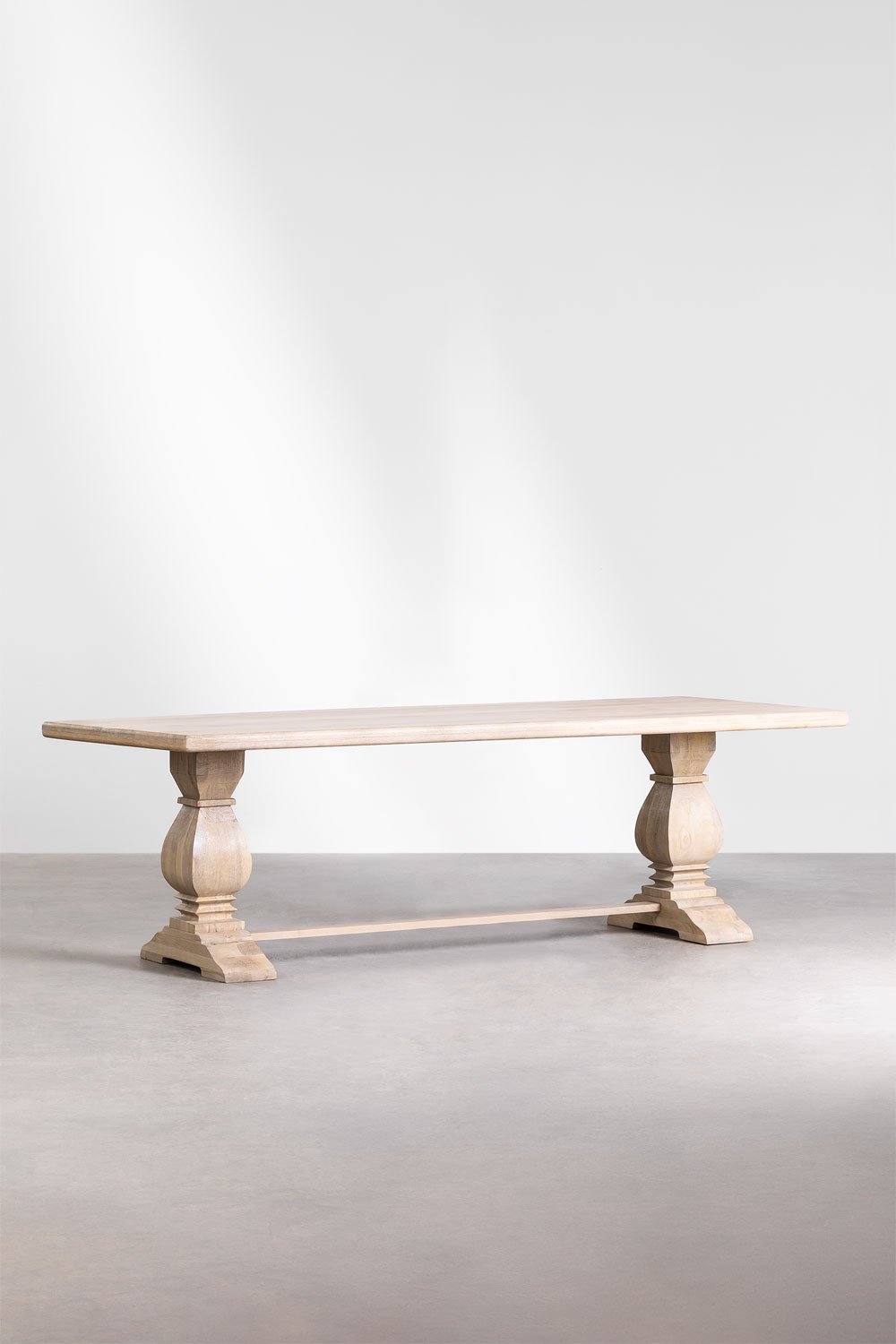 Tavolo da pranzo rettangolare in legno di mango (220x100 cm) Sanzia