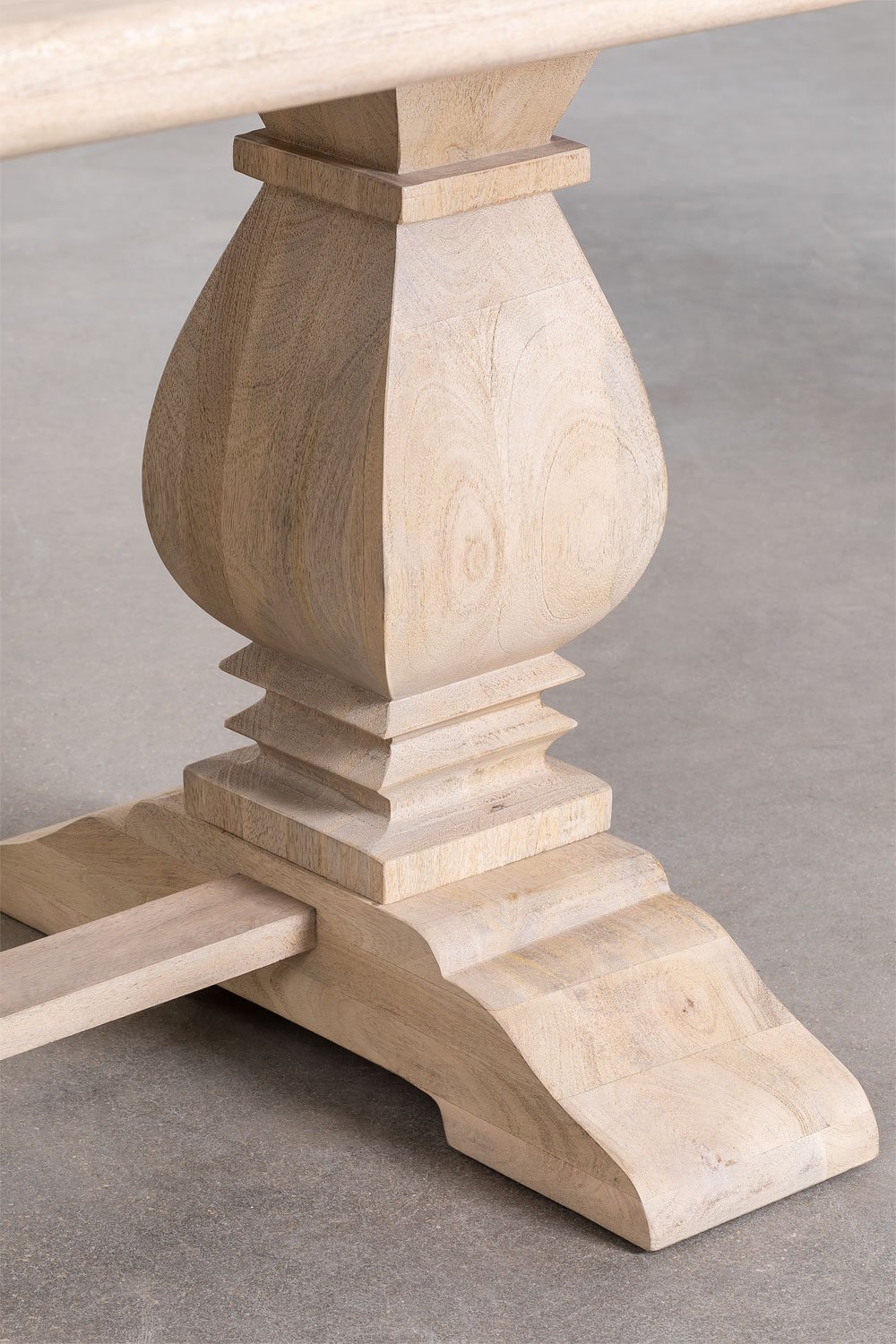 Tavolo da pranzo rettangolare in legno di mango (220x100 cm) Sanzia