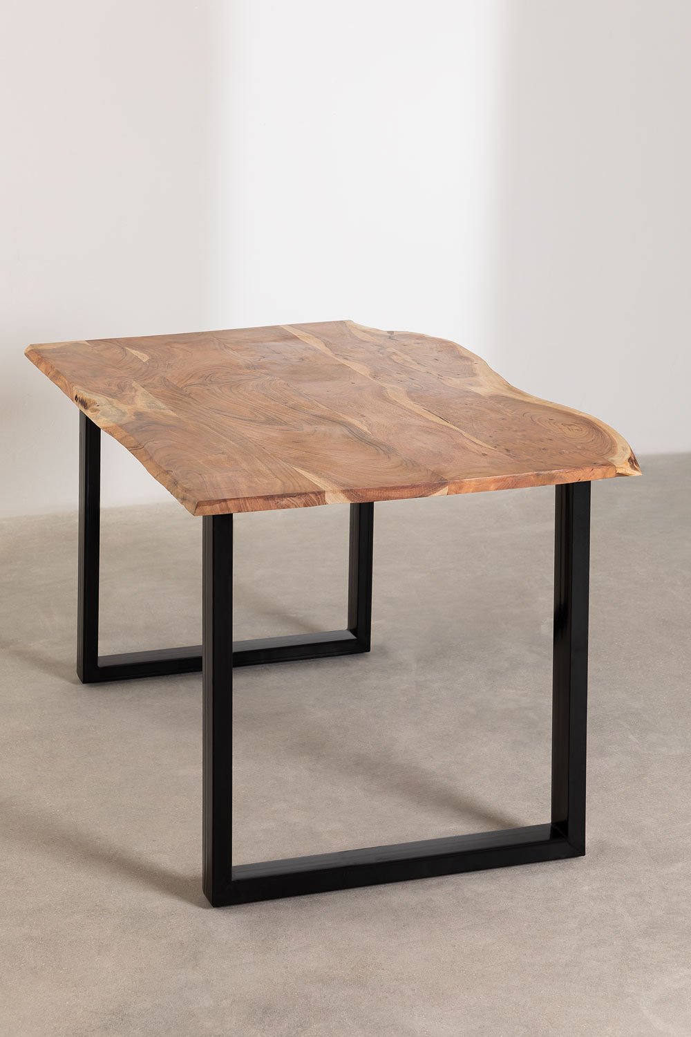 Tavolo da pranzo rettangolare in legno riciclato (160x90 cm) Stile Sami