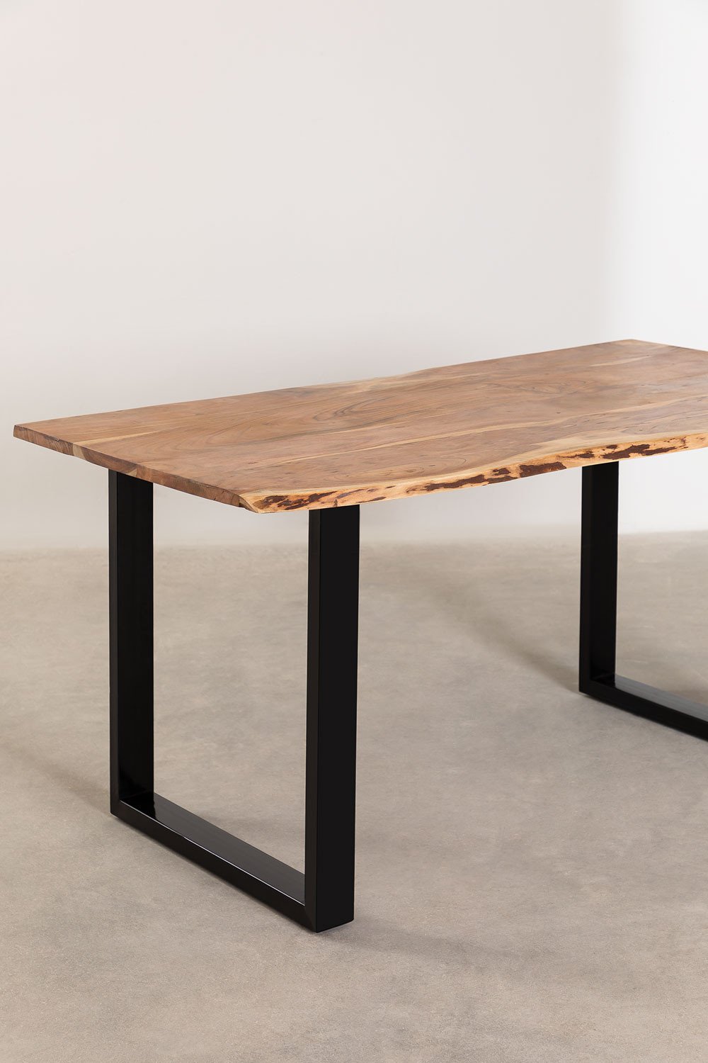 Tavolo da pranzo rettangolare in legno riciclato (160x90 cm) Stile Sami