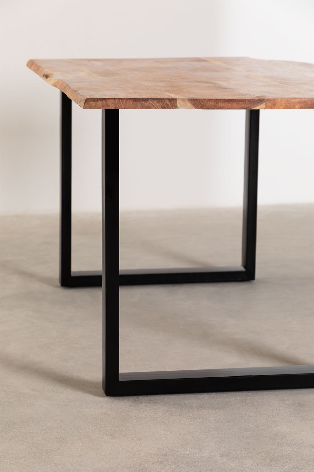 Tavolo da pranzo rettangolare in legno riciclato (160x90 cm) Stile Sami