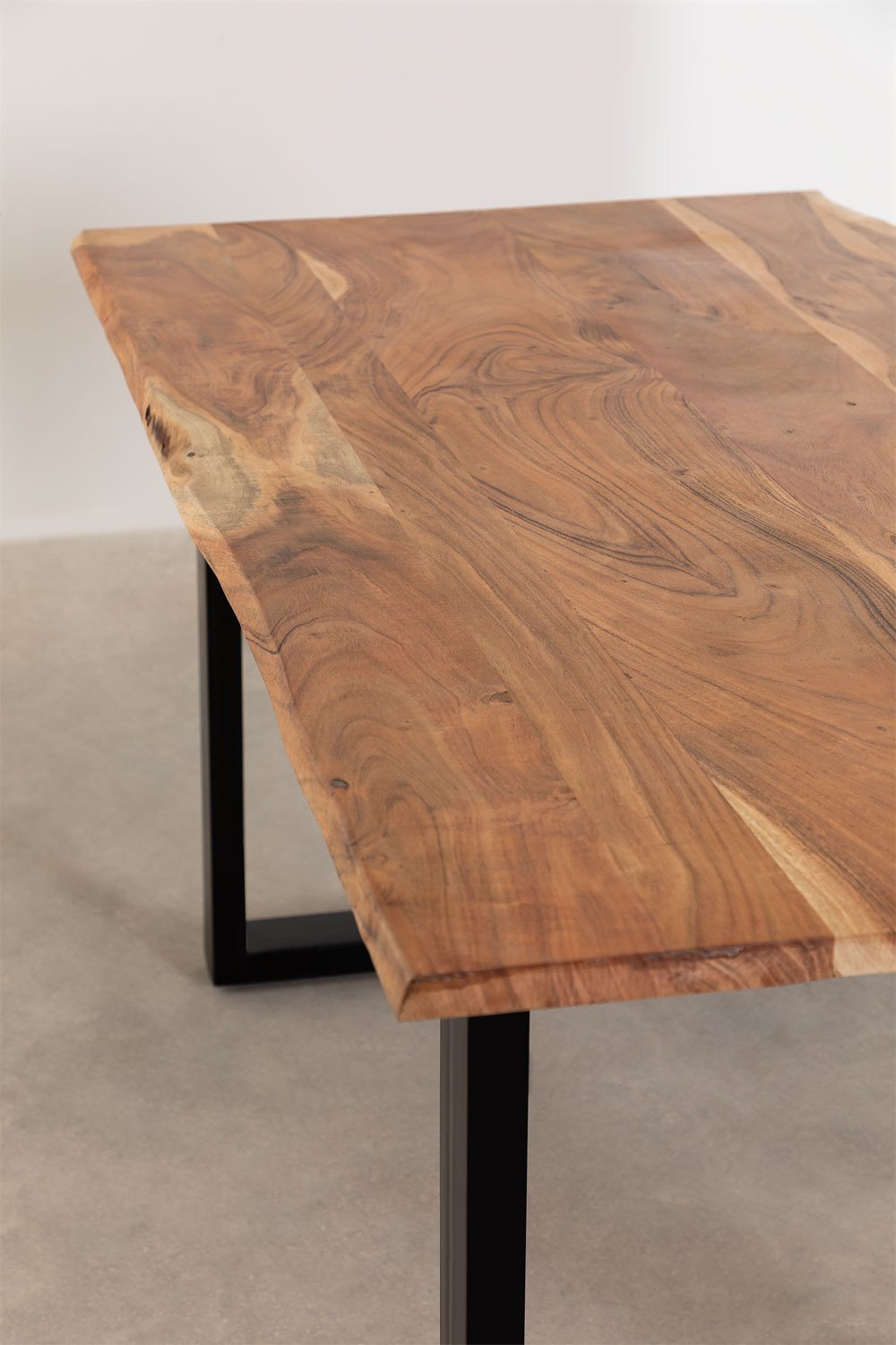 Tavolo da pranzo rettangolare in legno riciclato (160x90 cm) Stile Sami