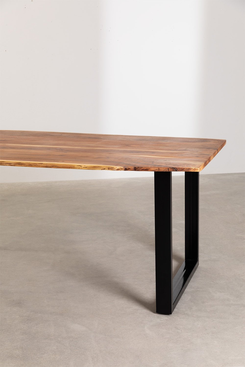 Tavolo da pranzo rettangolare in legno riciclato (180x100 cm) Stile Sami